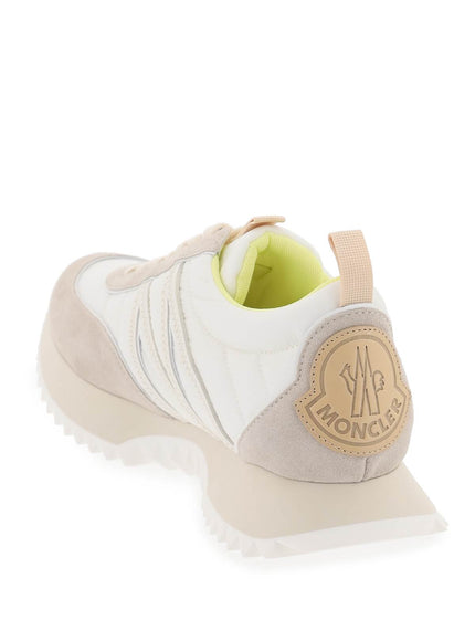 Moncler pacey sneakers in nylon and suede leather.