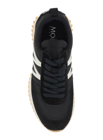 Moncler pacey sneakers in nylon and suede leather.