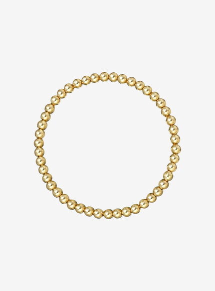 Zoe Lev 4mm Gold Bead Bracelet