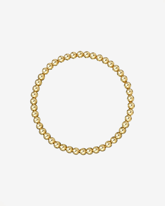Zoe Lev 4mm Gold Bead Bracelet