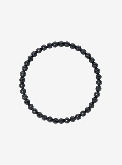 Zoe Lev 4mm Black Onyx Bead Bracelet