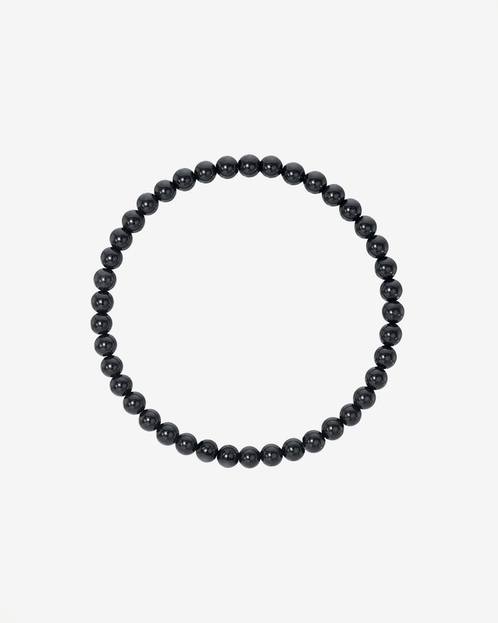 Zoe Lev 4mm Black Onyx Bead Bracelet