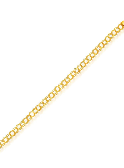 5.0 mm 14k Yellow Gold Lite Charm Bracelet - Ellie Belle