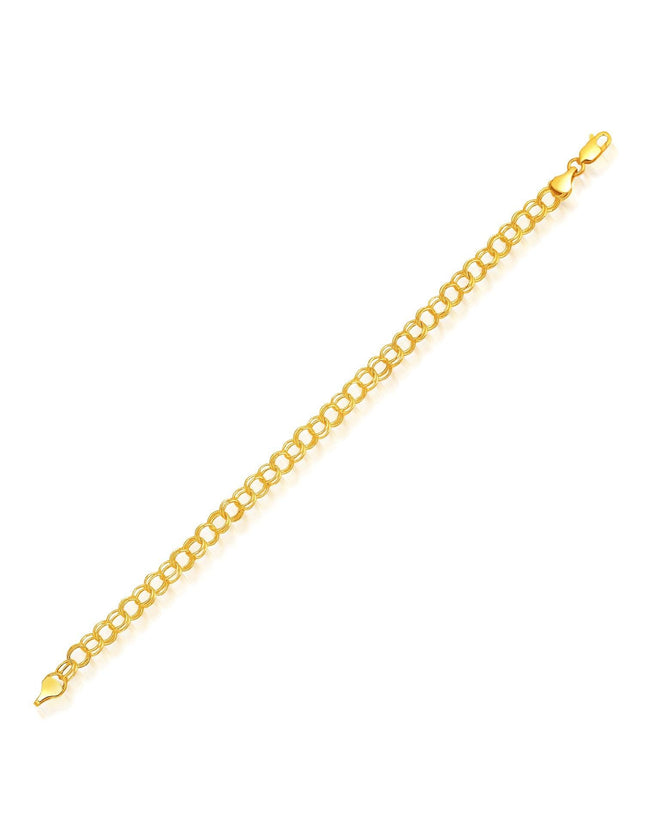 5.0 mm 14k Yellow Gold Lite Charm Bracelet - Ellie Belle