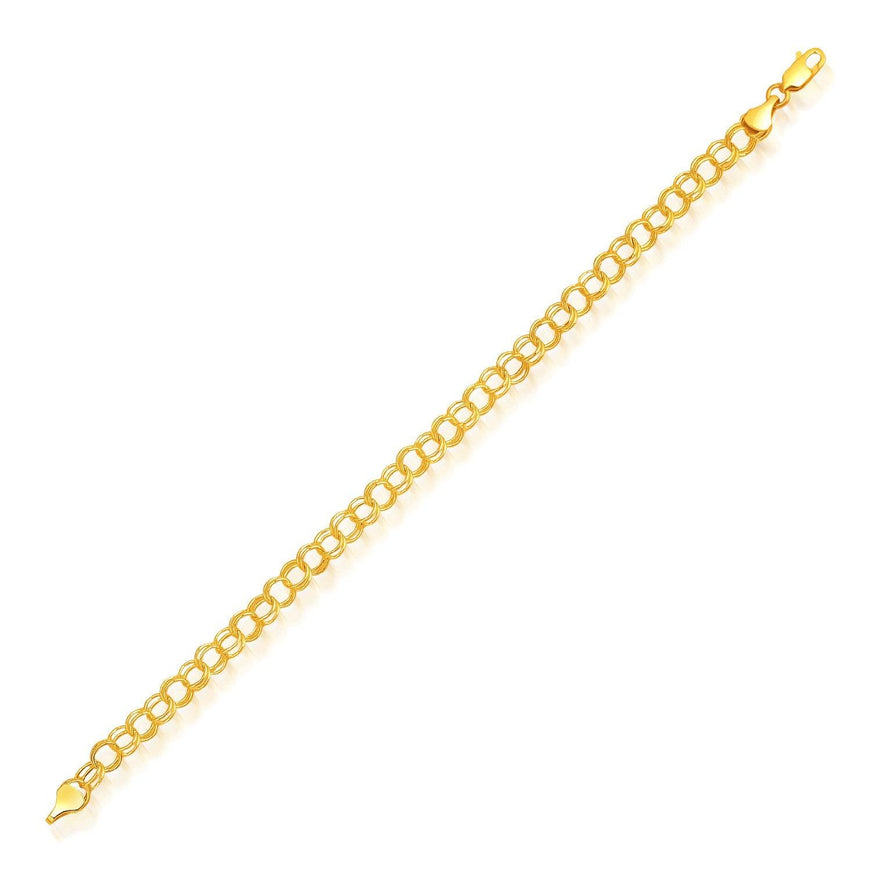 5.0 mm 14k Yellow Gold Lite Charm Bracelet - Ellie Belle