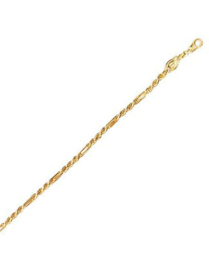 5.0mm 14k Yellow Gold Figa Rope Chain - Ellie Belle