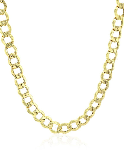 5.3mm 10k Yellow Gold Curb Chain - Ellie Belle