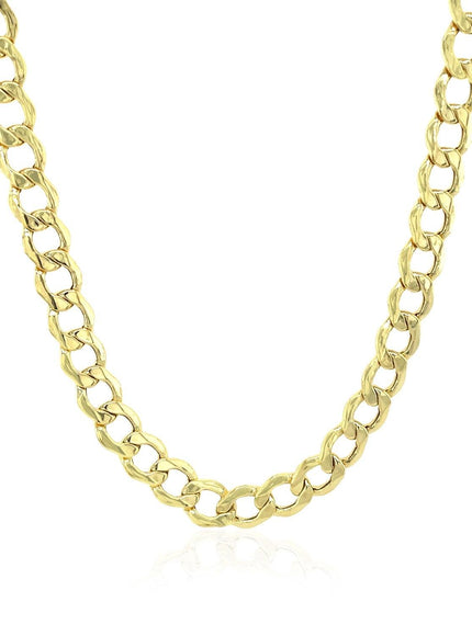 5.3mm 10k Yellow Gold Curb Chain - Ellie Belle