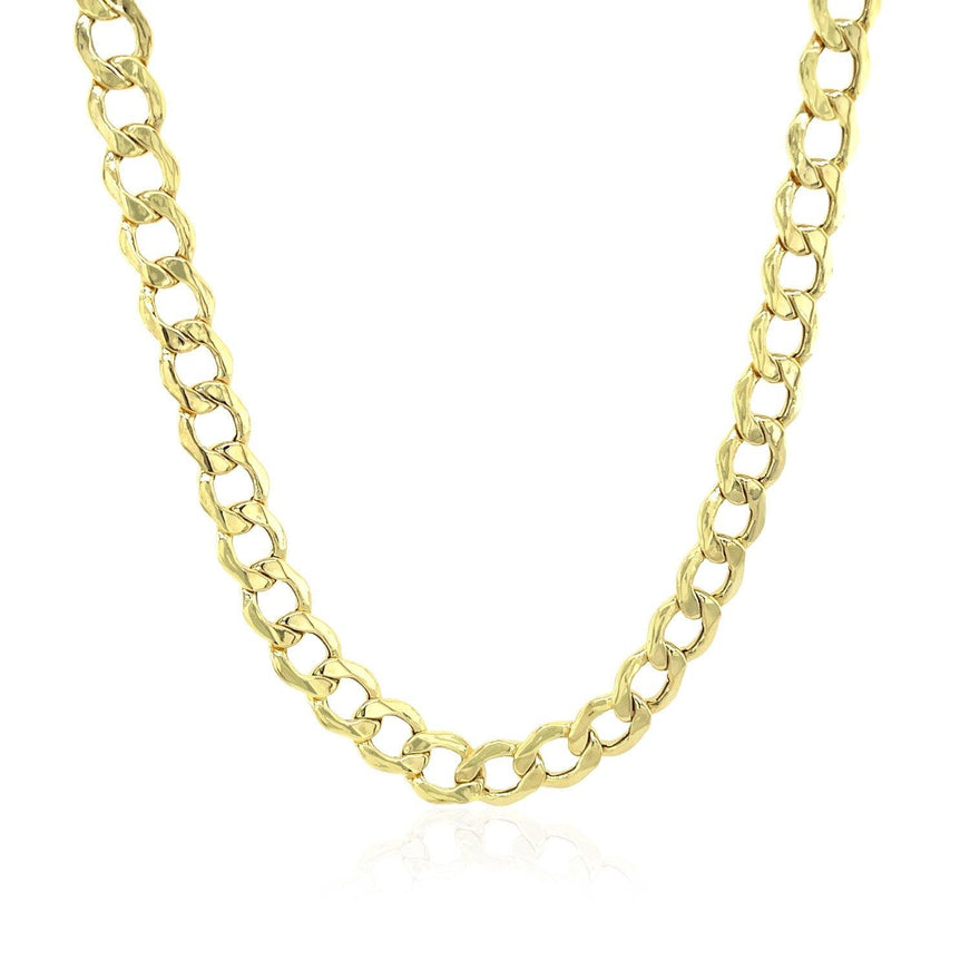 5.3mm 10k Yellow Gold Curb Chain - Ellie Belle