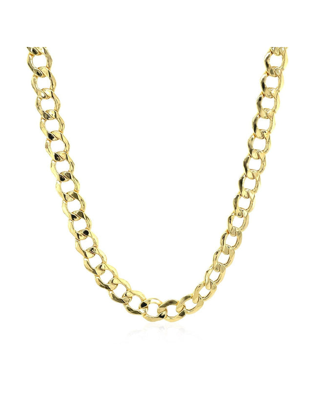 5.3mm 14k Yellow Gold Curb Chain - Ellie Belle