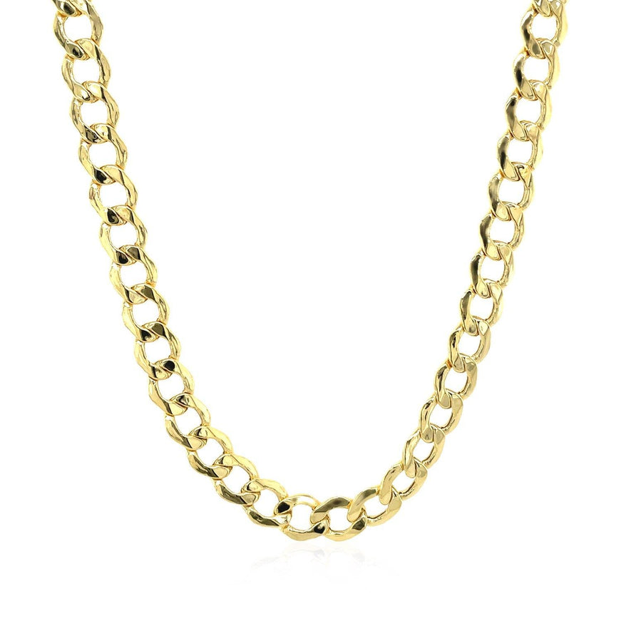 5.3mm 14k Yellow Gold Curb Chain - Ellie Belle