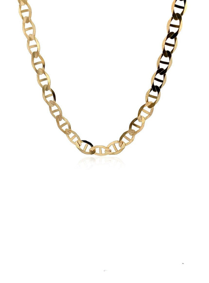 5.5mm 10k Yellow Gold Mariner Link Chain - Ellie Belle