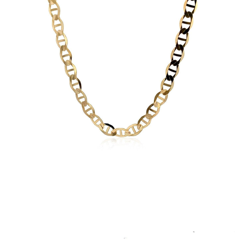 5.5mm 10k Yellow Gold Mariner Link Chain - Ellie Belle