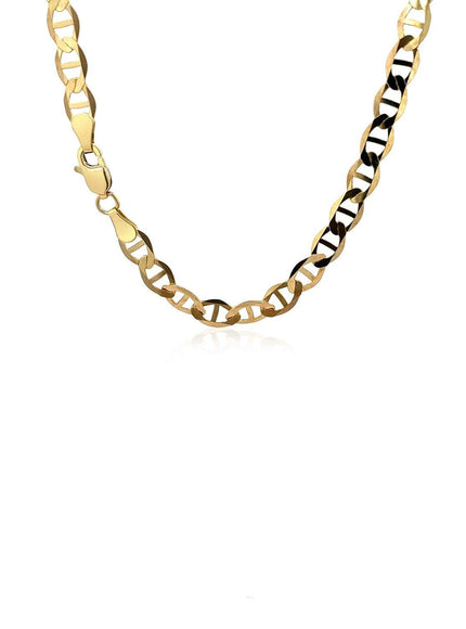 5.5mm 10k Yellow Gold Mariner Link Chain - Ellie Belle