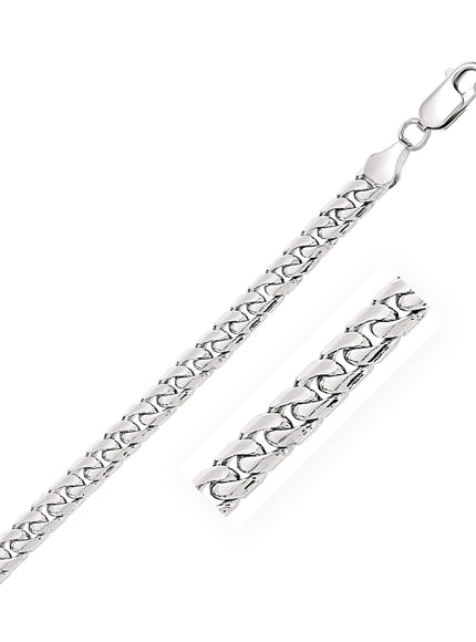 5.8mm 14k White Gold Solid Miami Cuban Chain - Ellie Belle