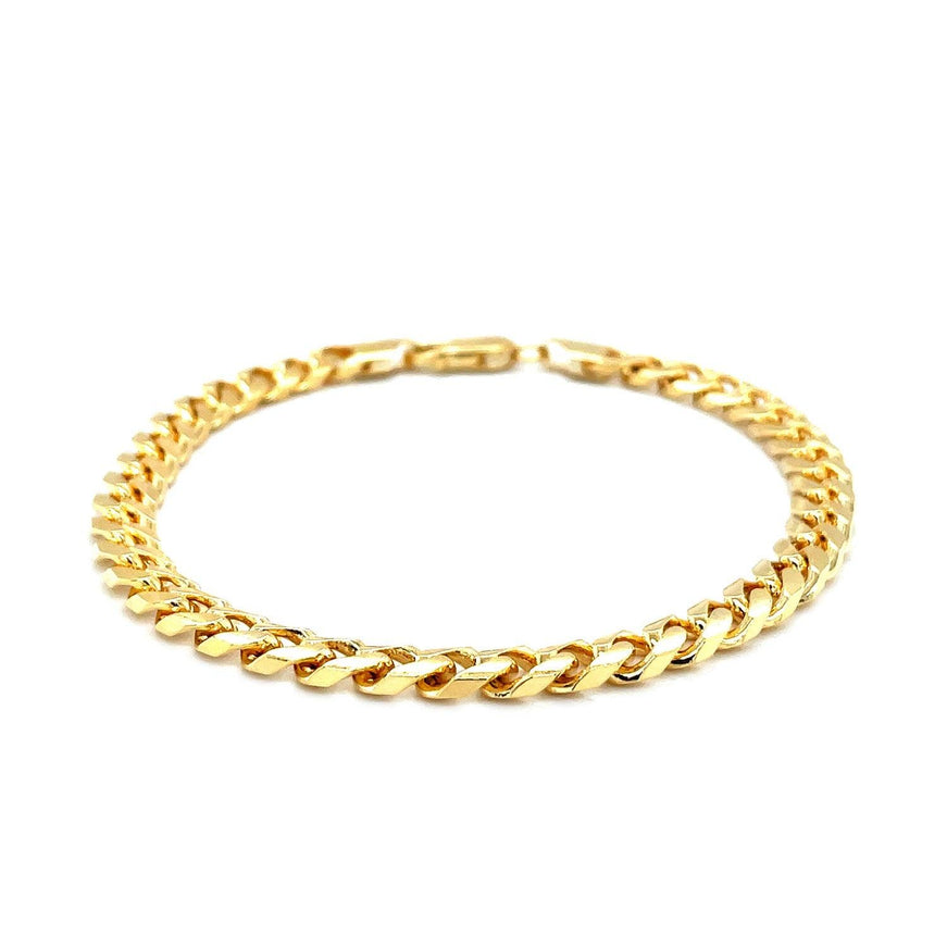 5.8mm 14k Yellow Gold Solid Miami Cuban Bracelet - Ellie Belle