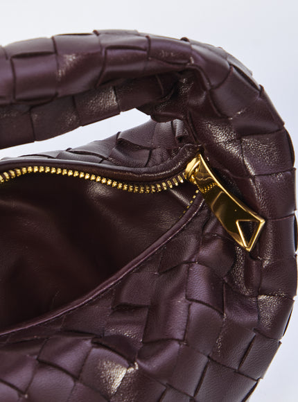 Bottega Veneta Mini Jodie Bag In Dark Barolo