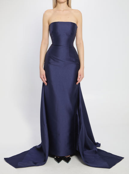 Solace London Imani Maxi Dress Blue