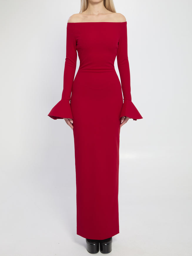 Solace London Anica Maxi Dress Red