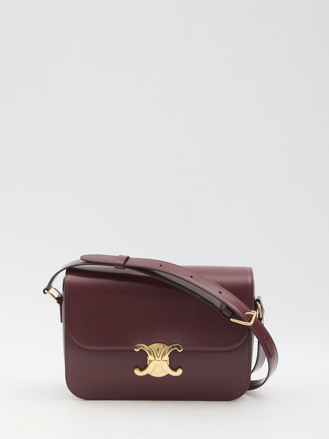Celine Triomphe Classique Bag QT Bordeaux