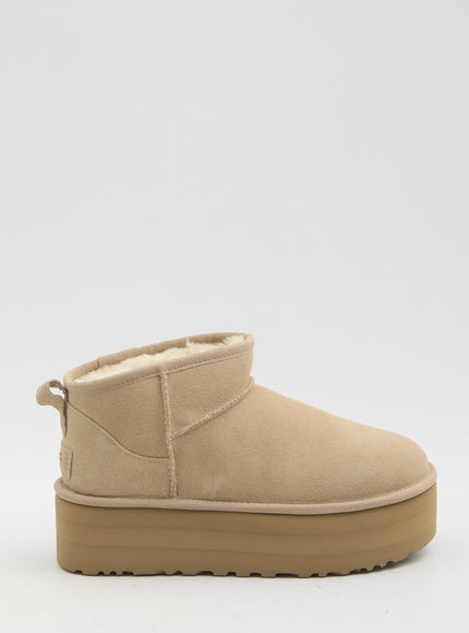 Ugg Classic Ultra Mini Platform Boots Beige