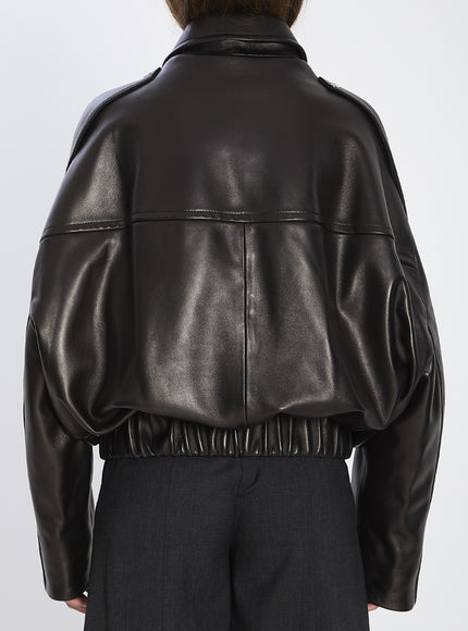 Khaite Bomber Owey In Leather
