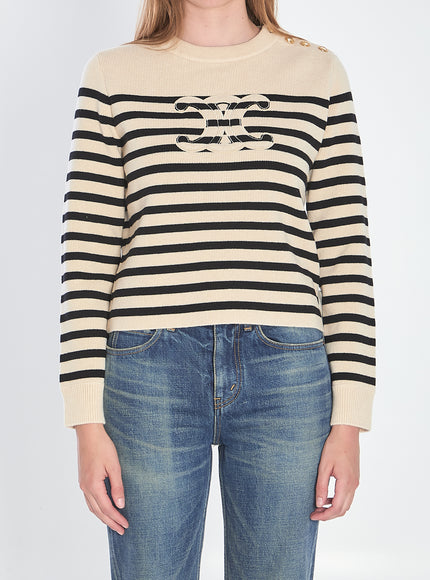 Celine Triomphe Sweater Black