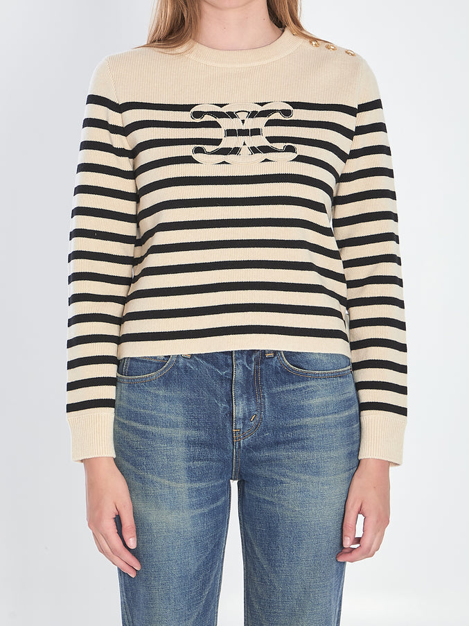 Celine Triomphe Sweater Black