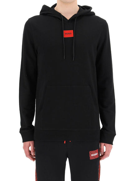 Hugo logo patch hoodie