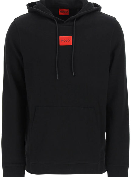 Hugo logo patch hoodie