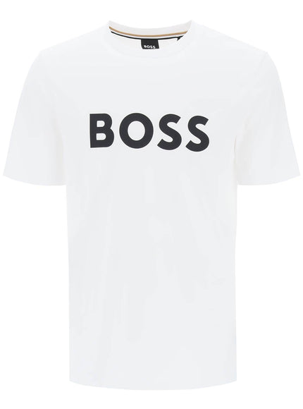 Boss tiburt 354 logo print t-shirt