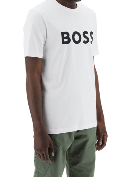 Boss tiburt 354 logo print t-shirt