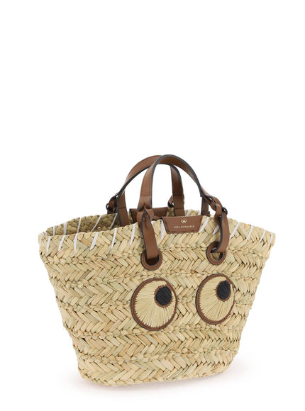 Anya Hindmarch paper eyes basket handbag