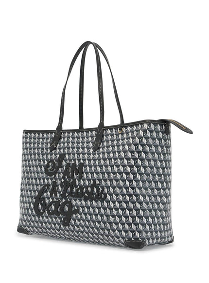 Anya Hindmarch i am a plastic bag zipped motif tote bag