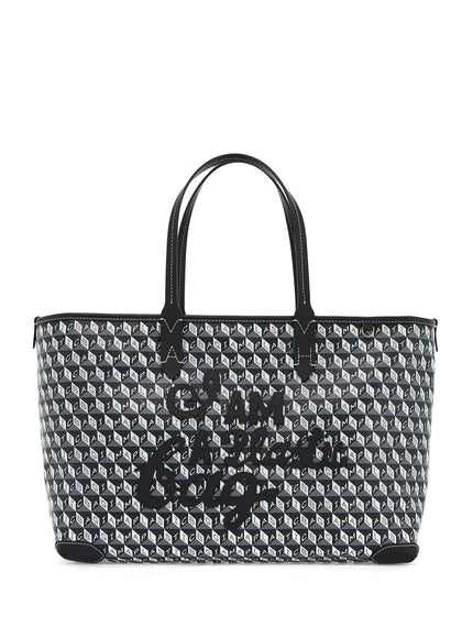 Anya Hindmarch i am a plastic bag zipped motif tote bag