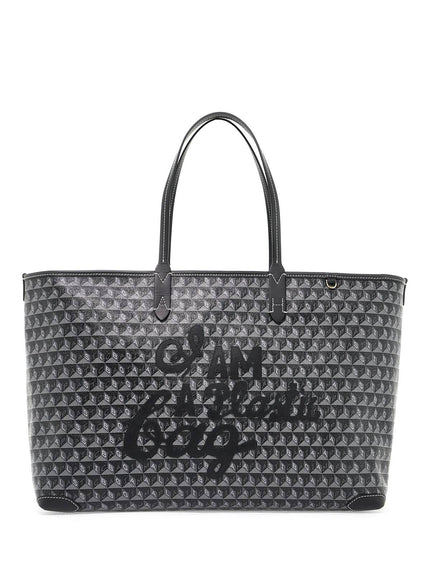 Anya Hindmarch i am a plastic bag zipped motif tote bag