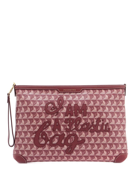 Anya Hindmarch "clutch bag with plastic bag motif