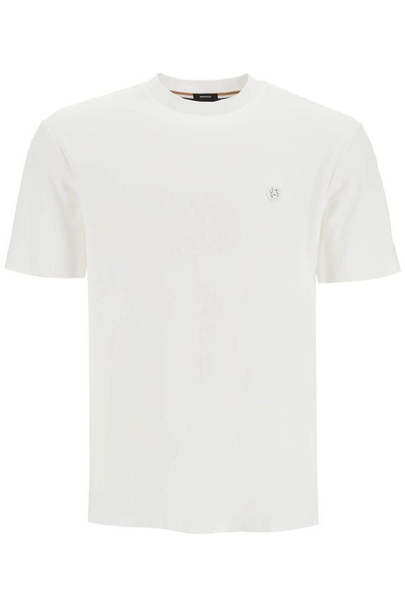 Boss t-shirt with double monogram patch