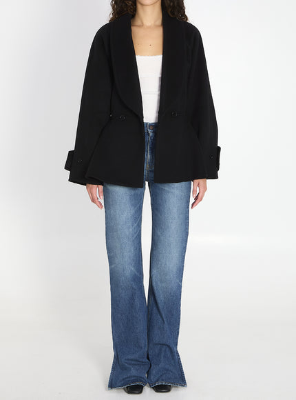 Chloe Short Coat With Ruffles