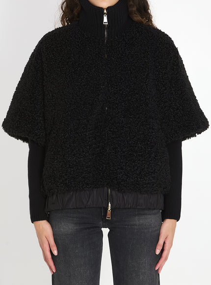 Moncler Reversible Cape QT Black