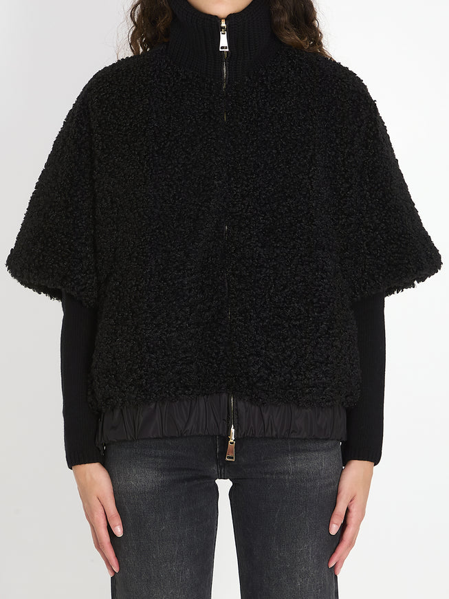 Moncler Reversible Cape QT Black