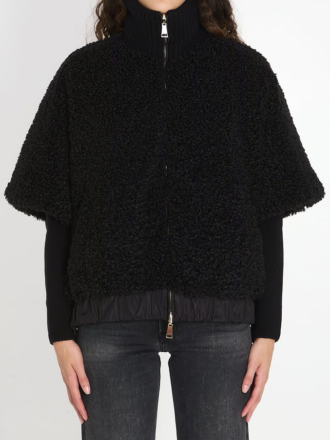 Moncler Reversible Cape QT Black
