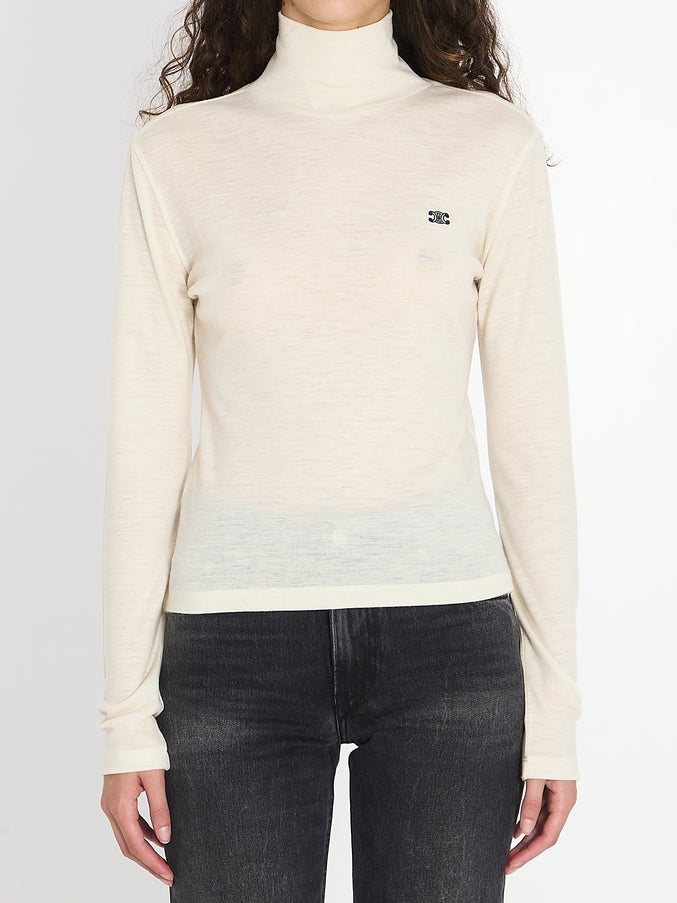 Celine Turtleneck Top Cream