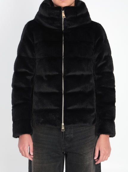Herno Eco-fur Jacket Black