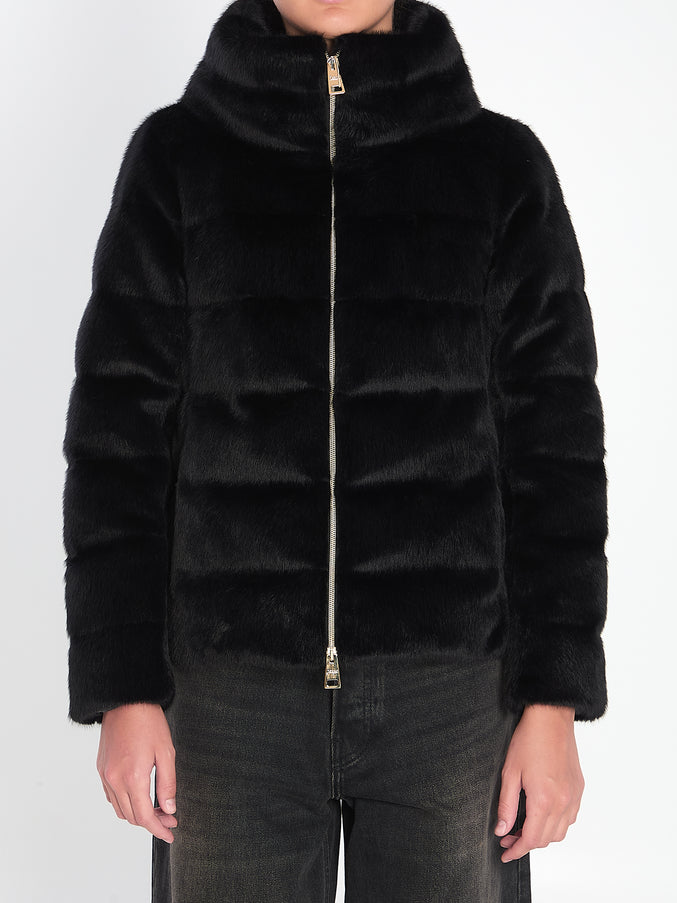 Herno Eco-fur Jacket Black