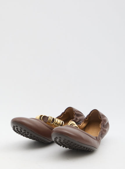Tod's Ballet Flats Wit Eyelets