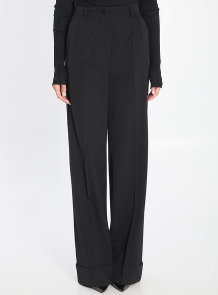 Dolce & Gabbana Wool Trousers Black