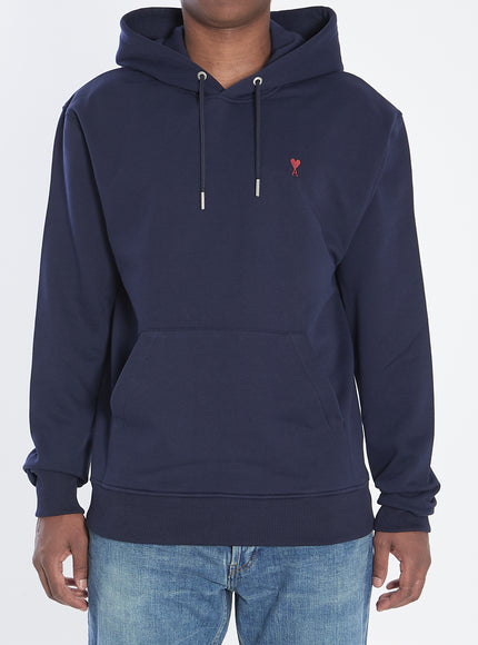 Ami Paris Ami De Coeur Hoodie Blue