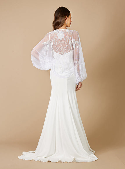 Lara Gillian Beaded Floral Bridal Jacket