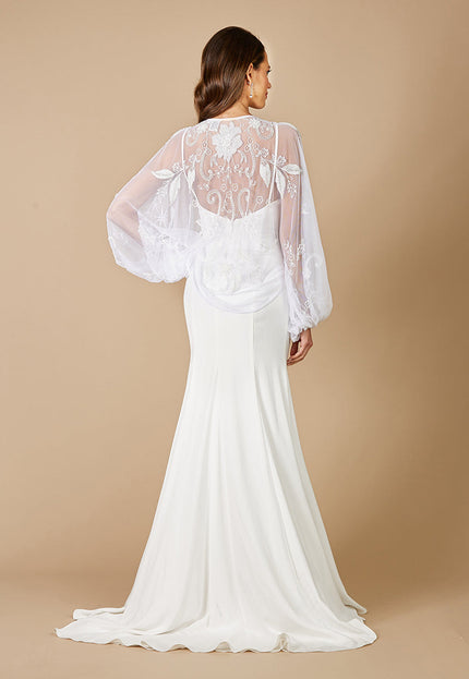 Lara Gillian Beaded Floral Bridal Jacket